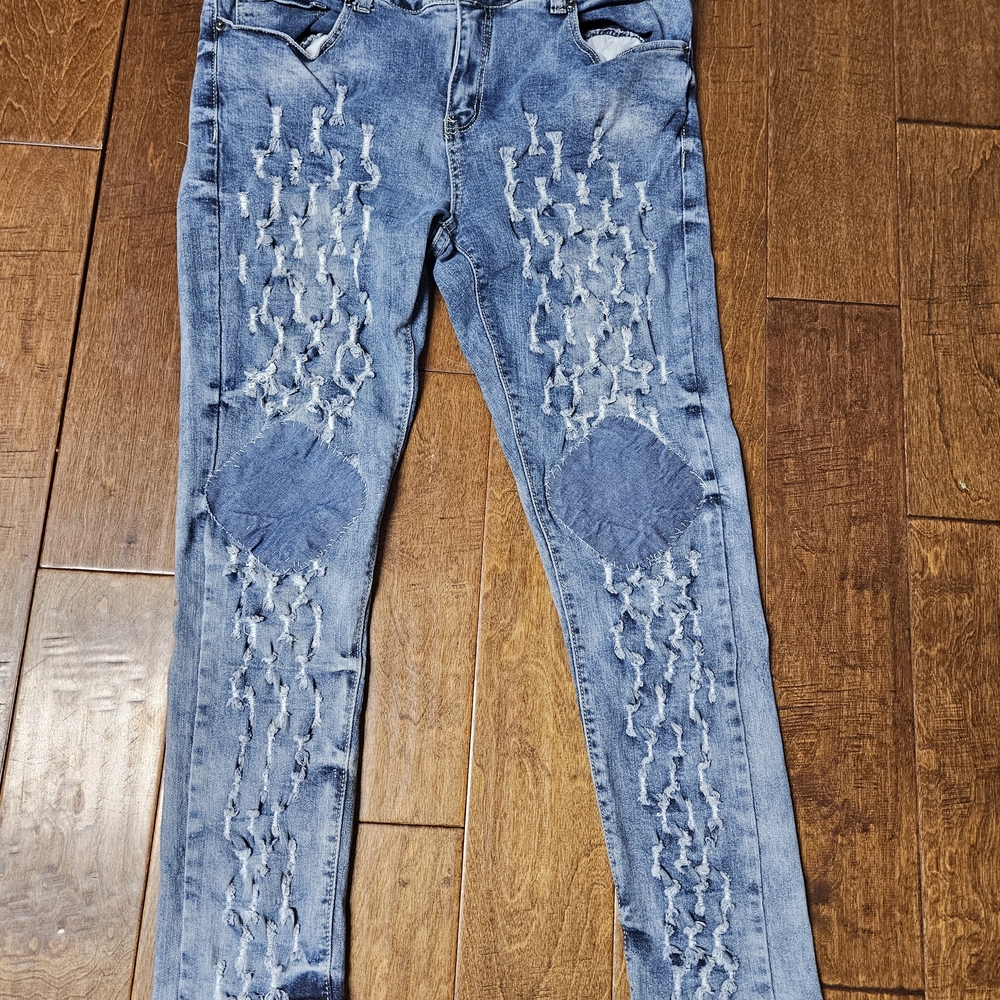 🎁🎁3/$20🎁🎁Black Brand Distressed Light Blue Skinny Flex Jeans